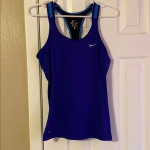Nike blue dry fit workout to